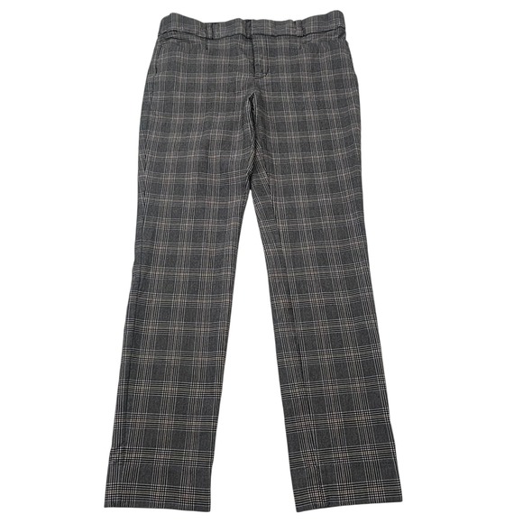 Banana Republic Sloan Plaid Tailored Pants Womens Size 4 Gray Check Career - Picture 16 of 16